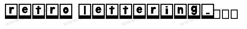 retro lettering字体转换